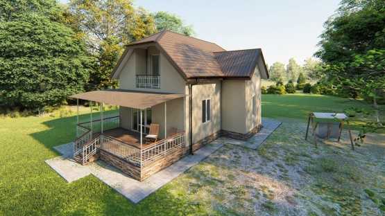 Дом с мансардой на Балтийской