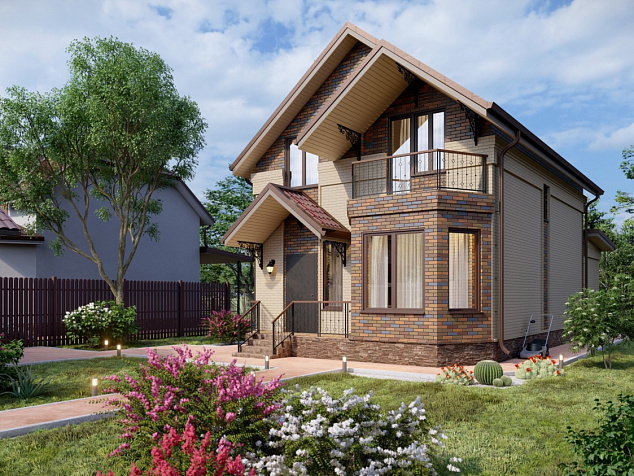 Коттедж П2-122-СП3-СК