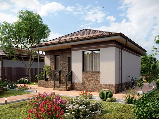 Коттедж П1-50-СП2-ДШ