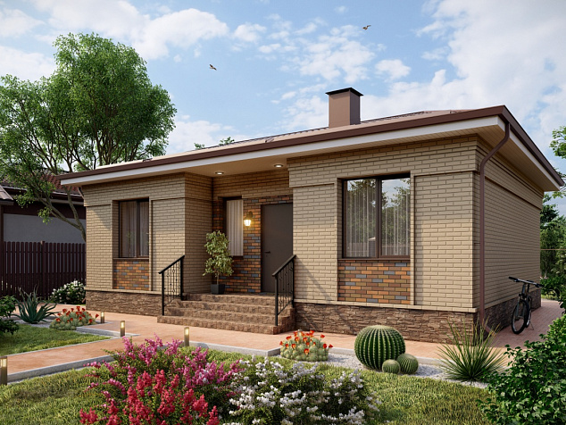 Коттедж П1-75-СП2-СК